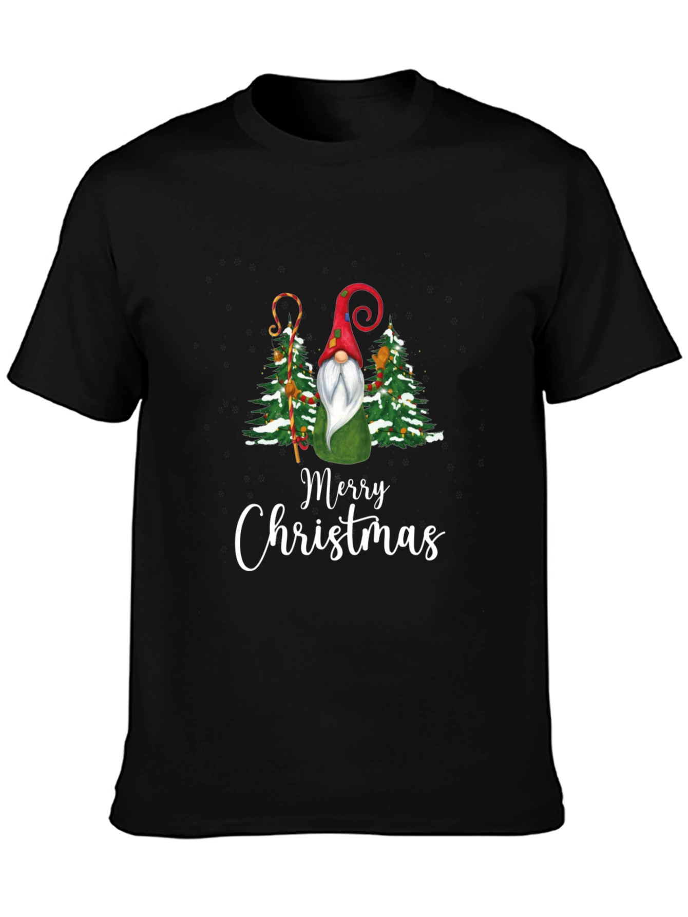 Merry Christmas Gnome Graphic Tee - Holiday T-Shirt