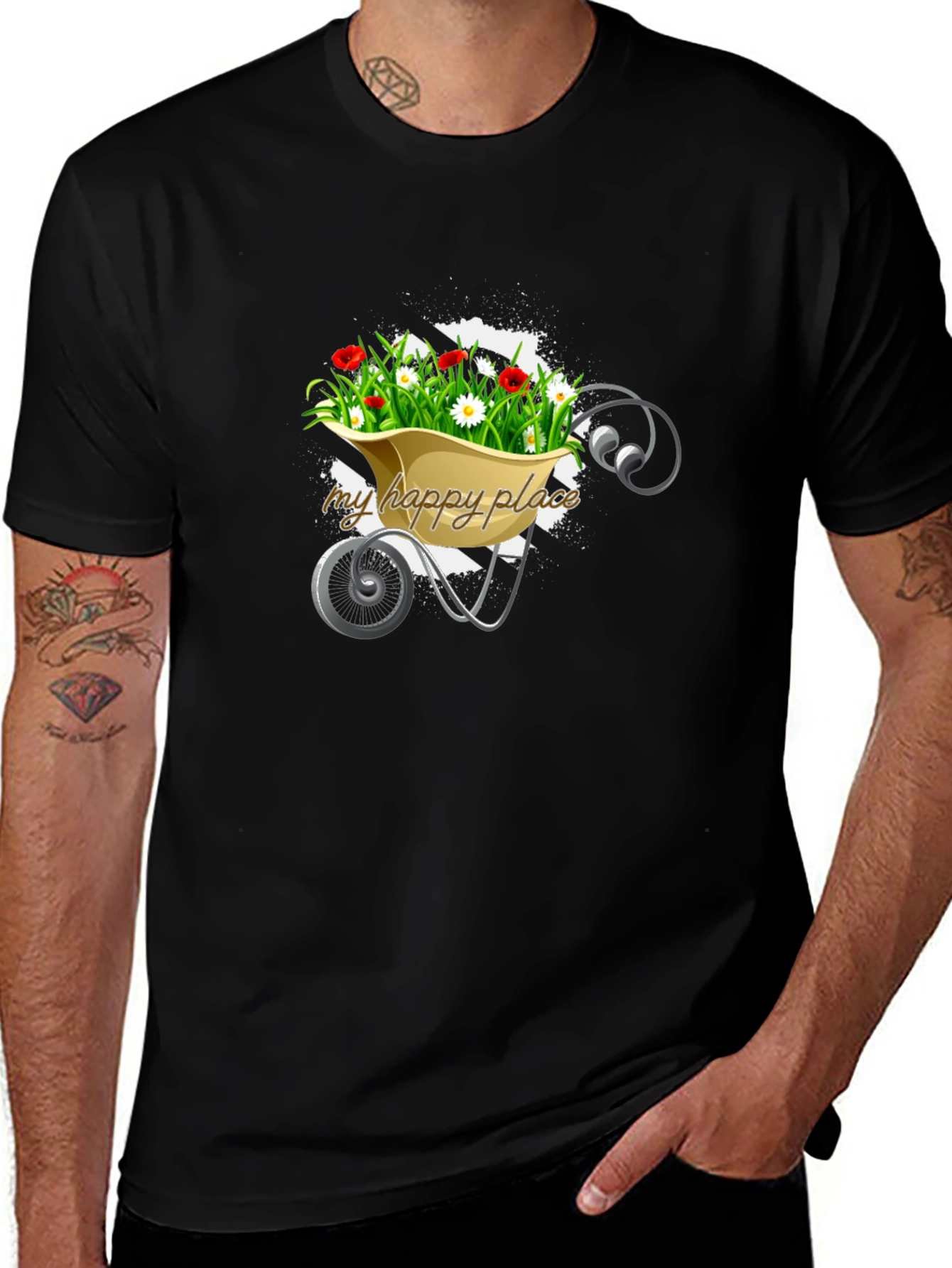 My Happy Place Floral Graphic T-Shirt