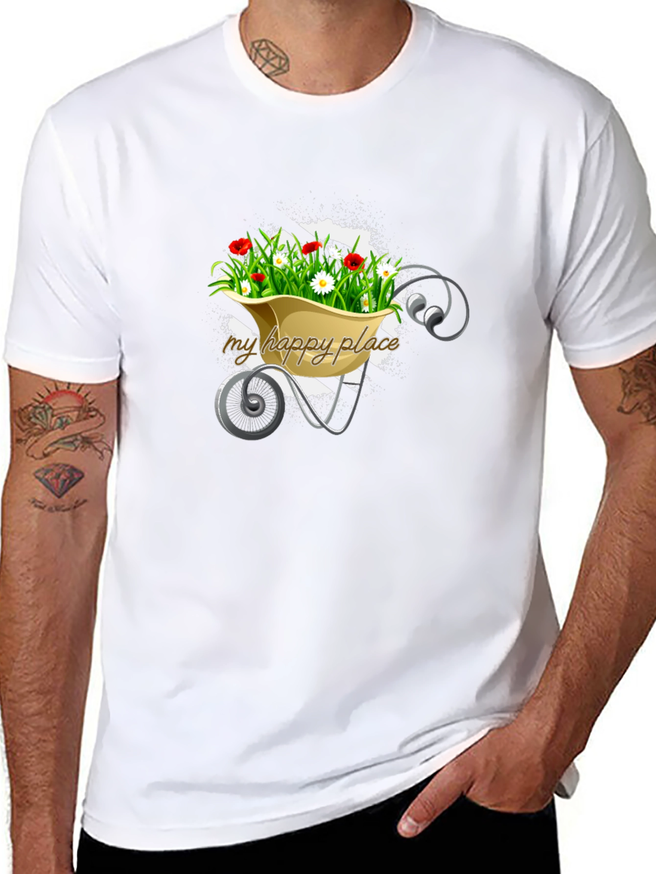 My Happy Place Floral Graphic T-Shirt