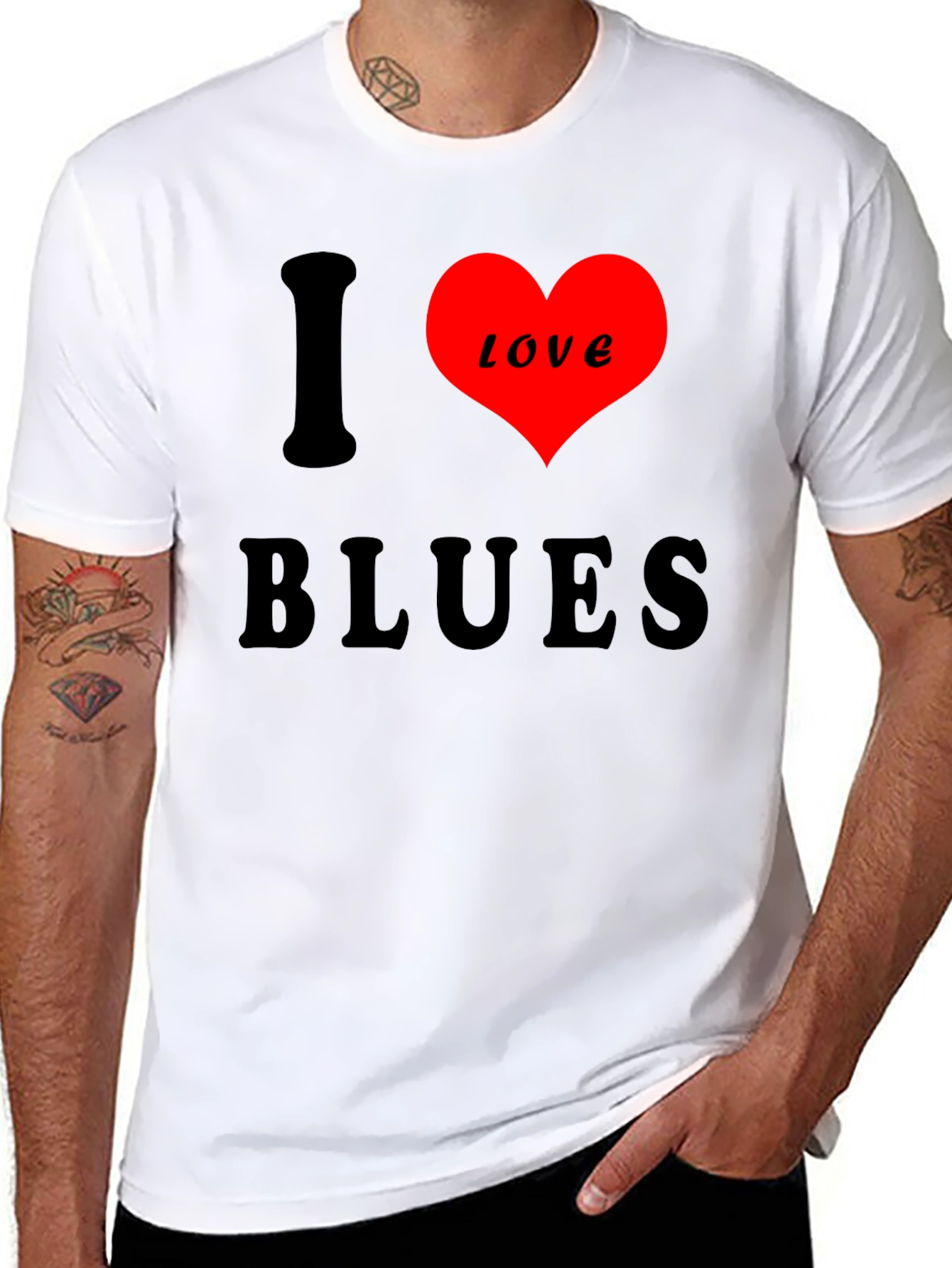 I Love Blues T-Shirt - Classic Design