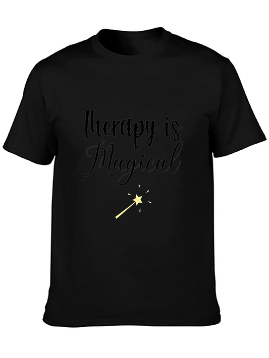 Therapy is Magical Black T-Shirt