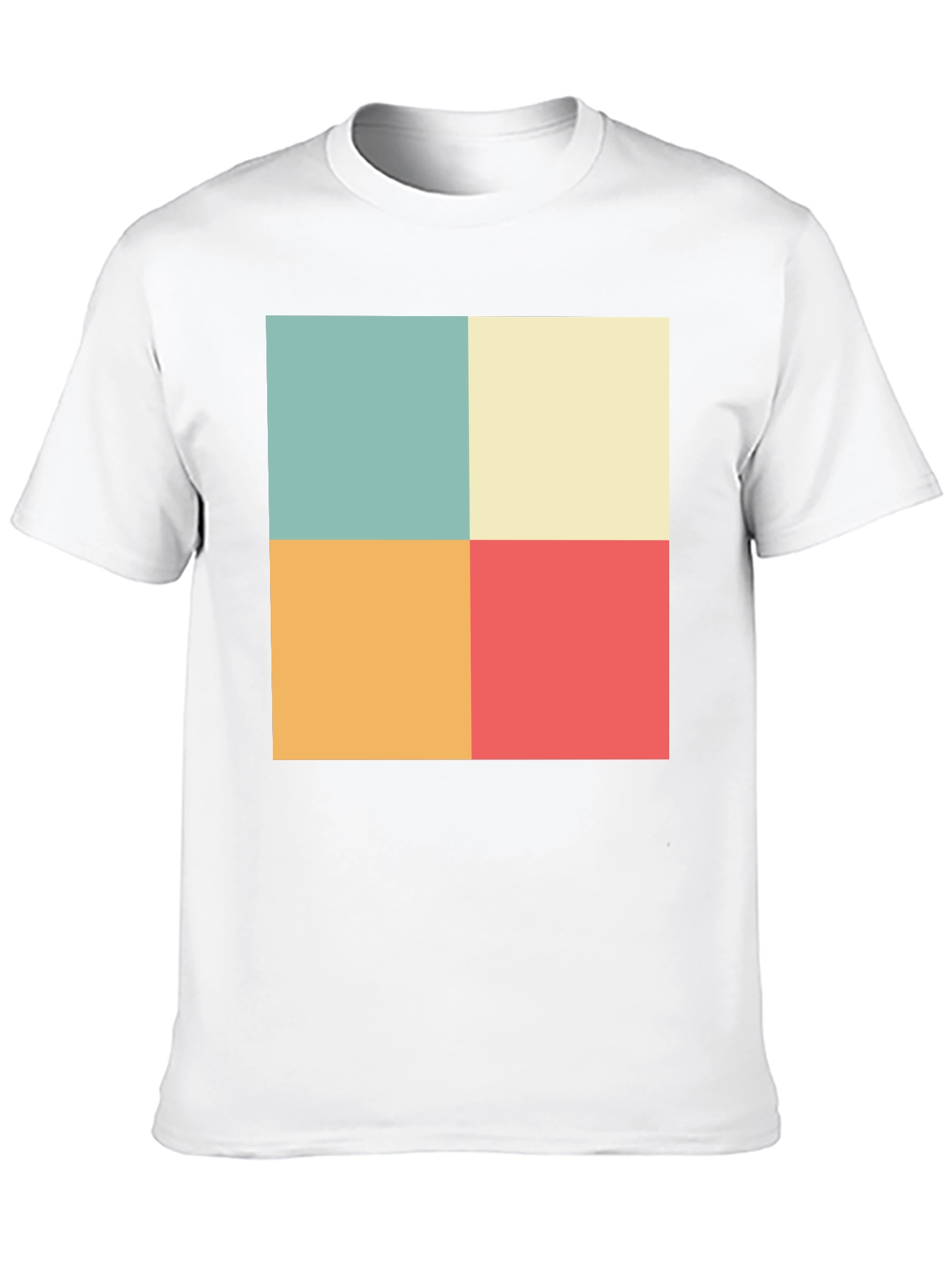 Retro Color Block T-Shirt