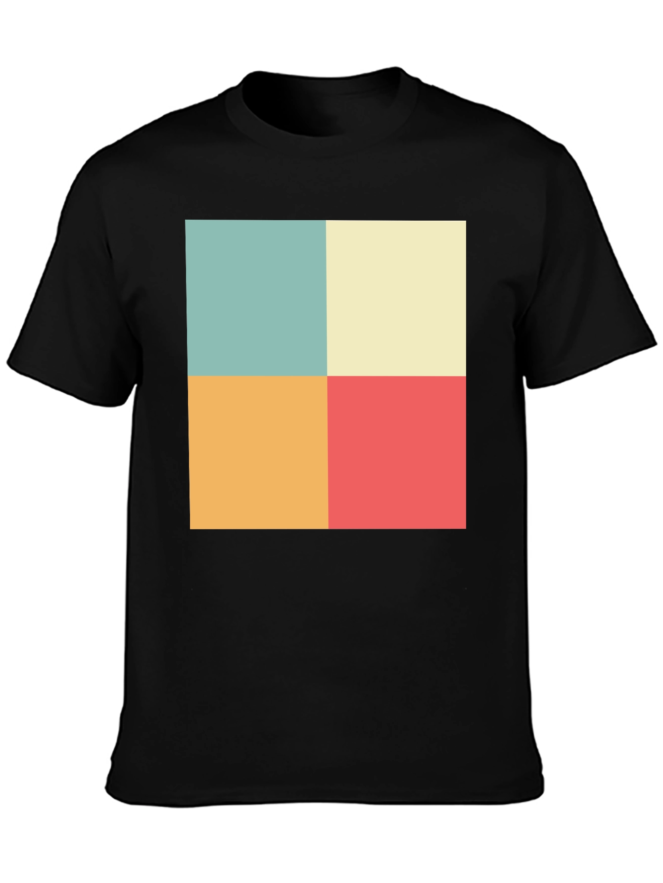 Retro Color Block T-Shirt