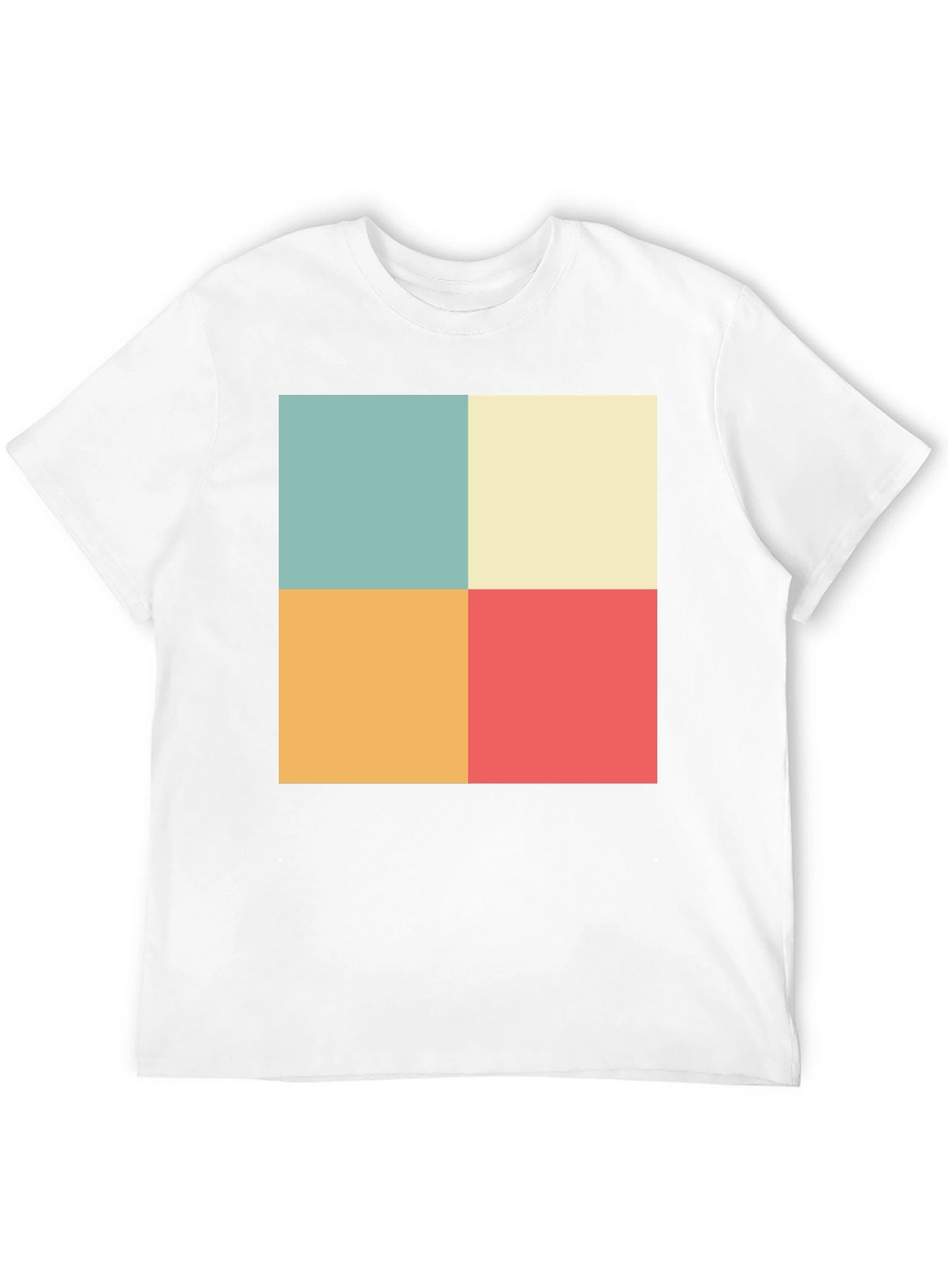 Retro Color Block T-Shirt