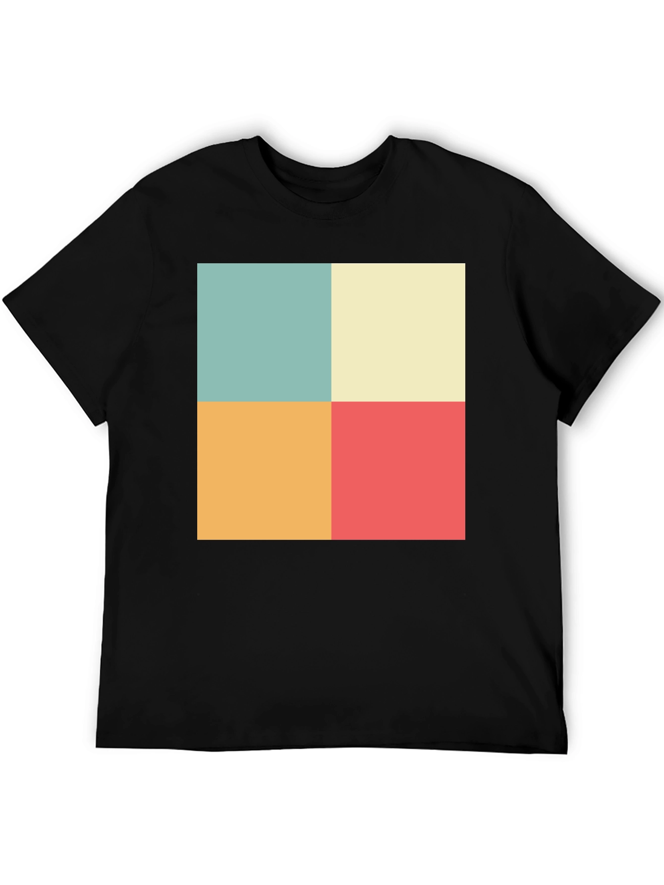 Retro Color Block T-Shirt