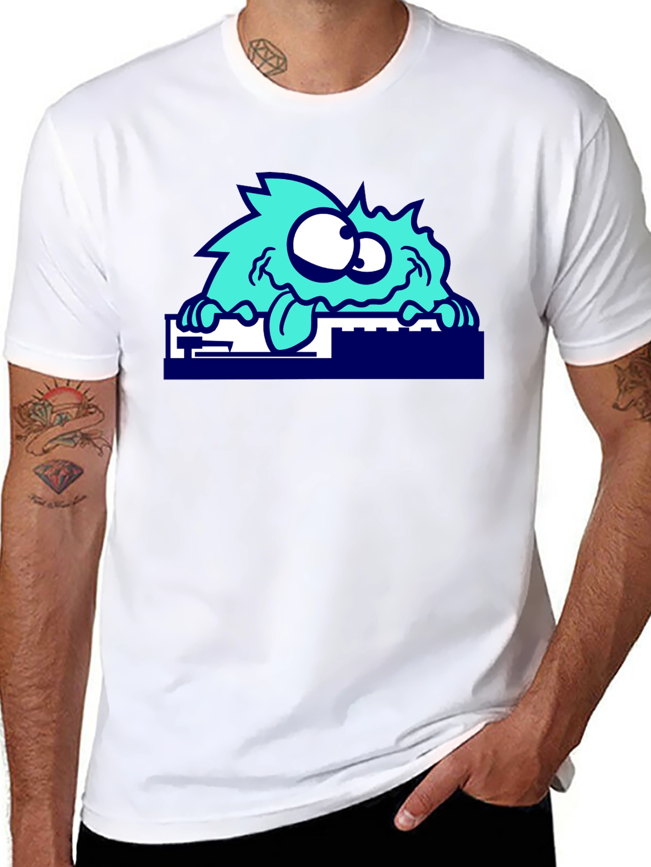 Funky Monster Graphic Tee - Quirky Casual Wear