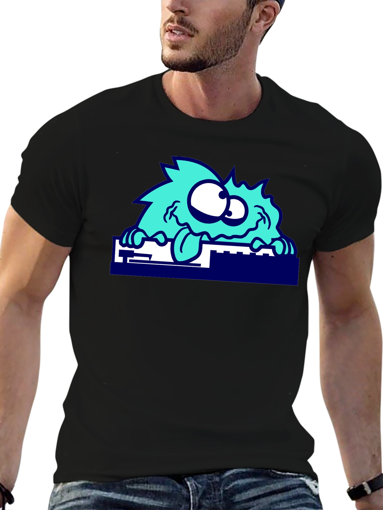 Funky Monster Graphic Tee - Quirky Casual Wear