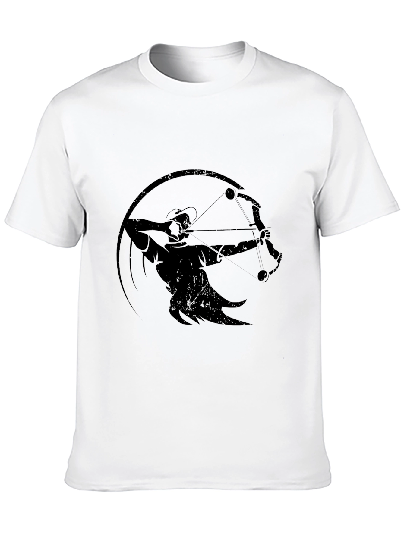 Archer Graphic T-Shirt - Black Crew Neck Tee