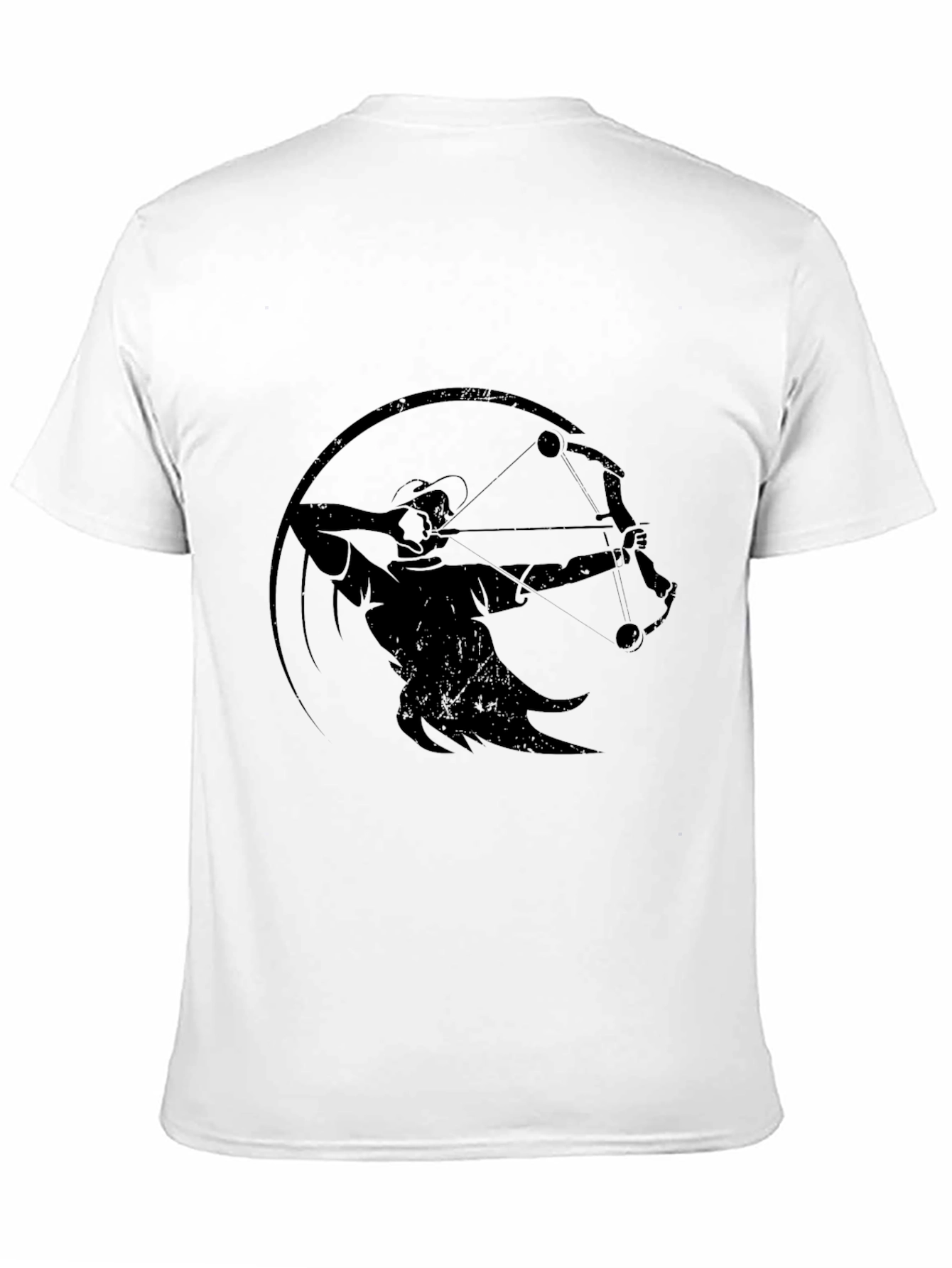 Archer Graphic T-Shirt - Black Crew Neck Tee