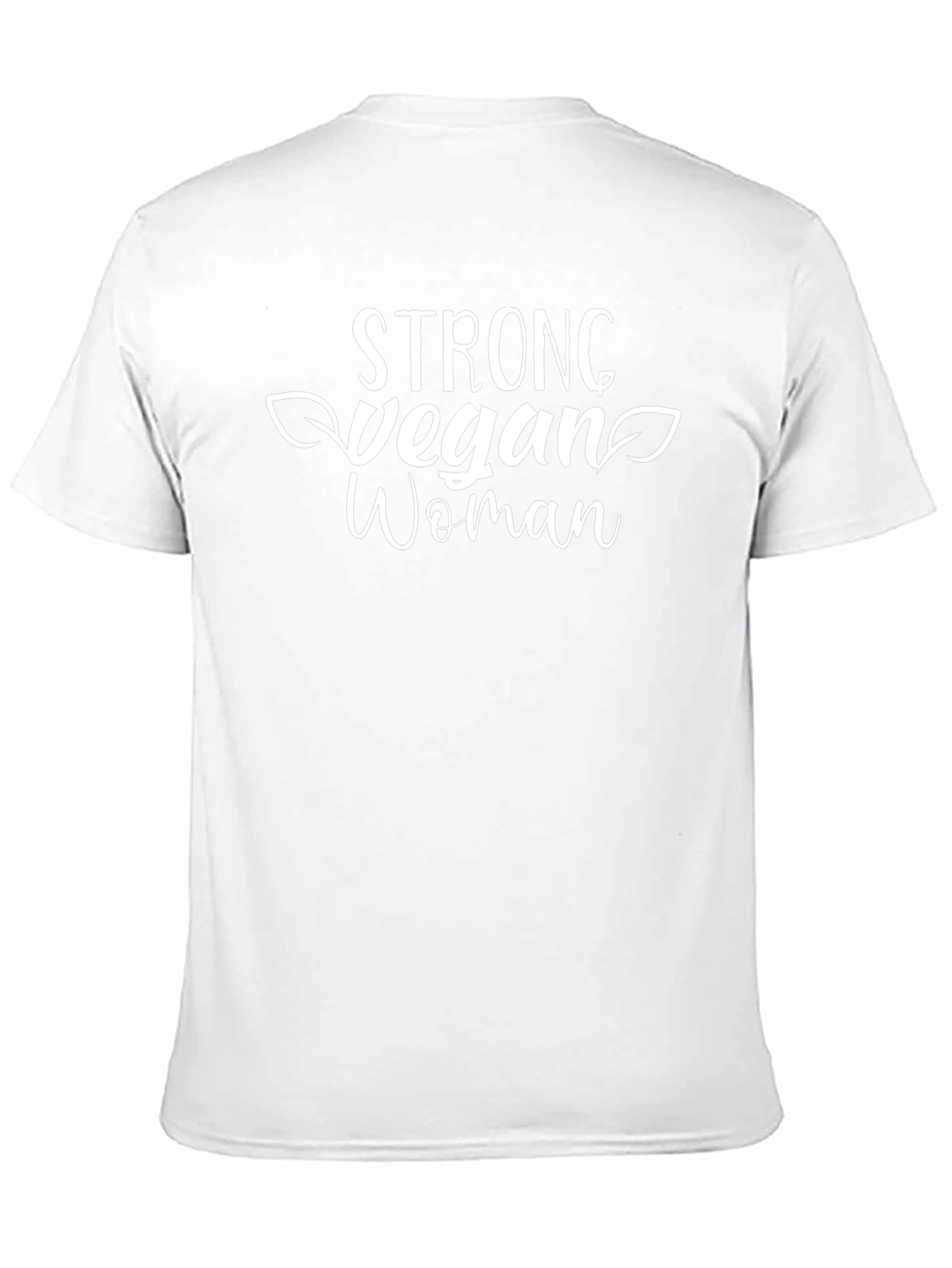 Strong Vegan Woman Black T-Shirt