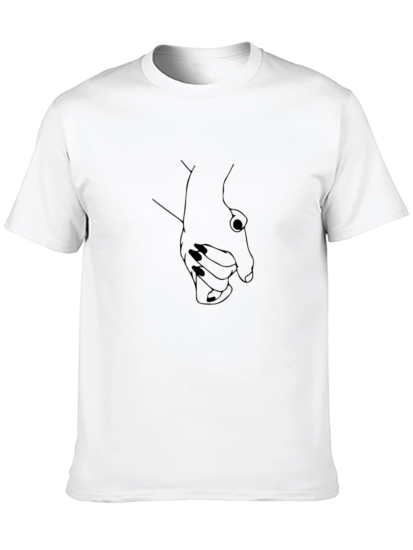 Holding Hands Graphic Tee - Black