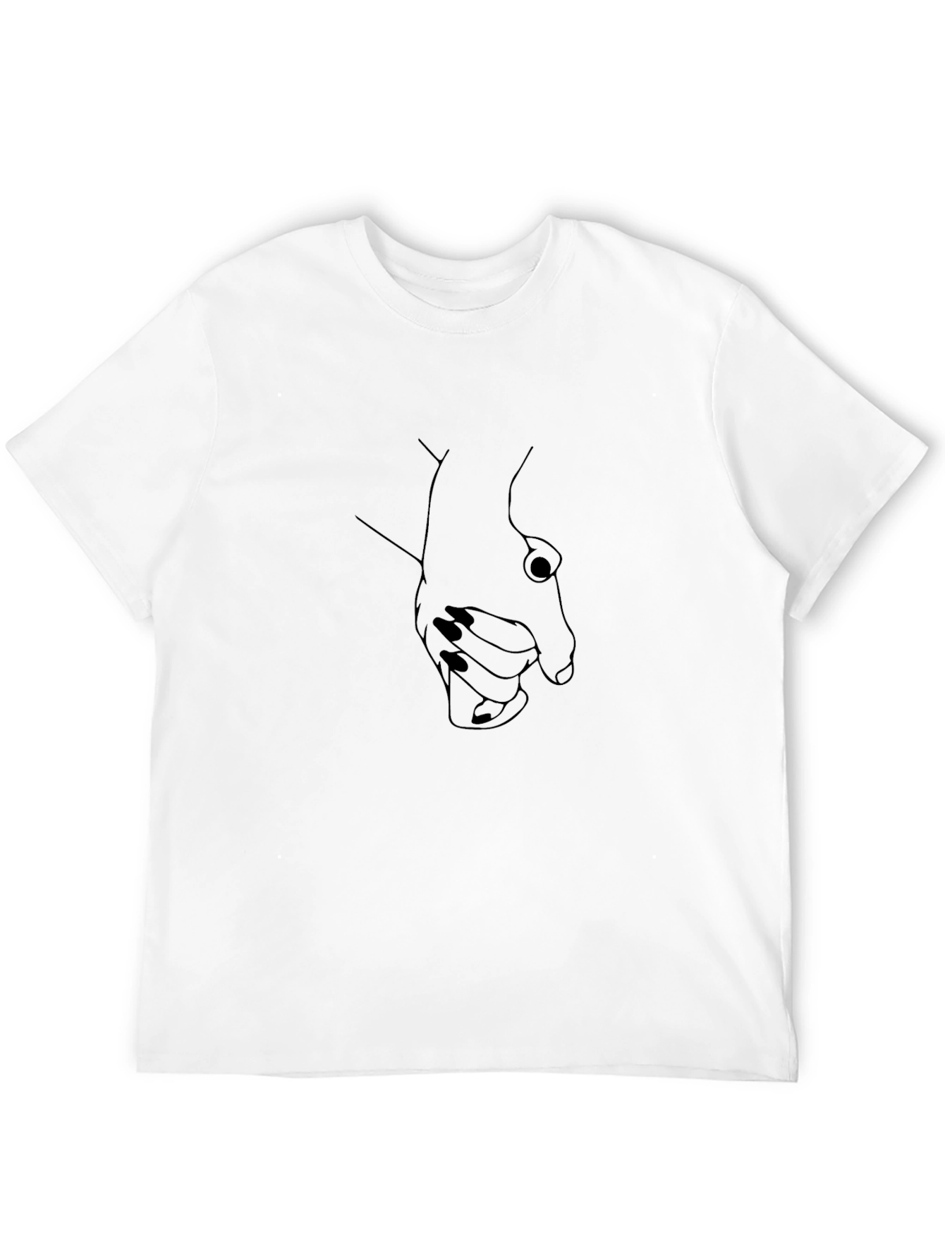 Holding Hands Graphic Tee - Black