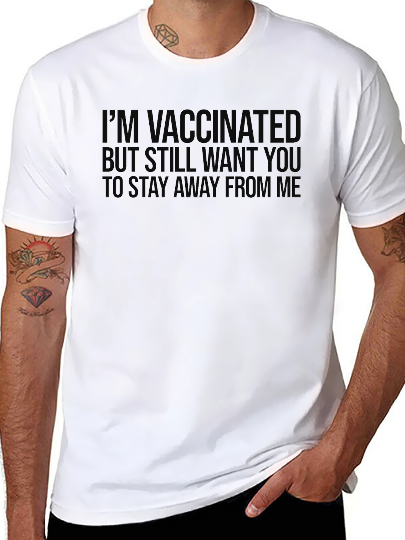 Im Vaccinated Stay Away T-Shirt