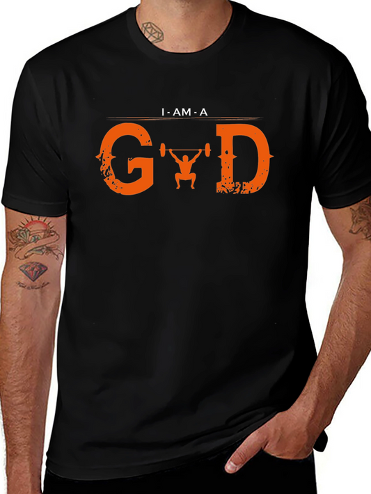 I AM A Gym God T-Shirt - Weightlifting Workout Tee