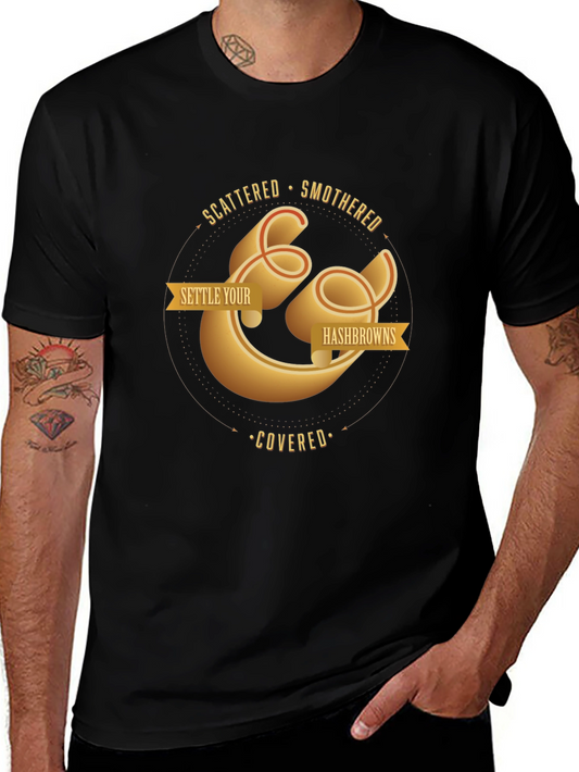 Settle Your Hash Browns T-Shirt - Foodie Tee