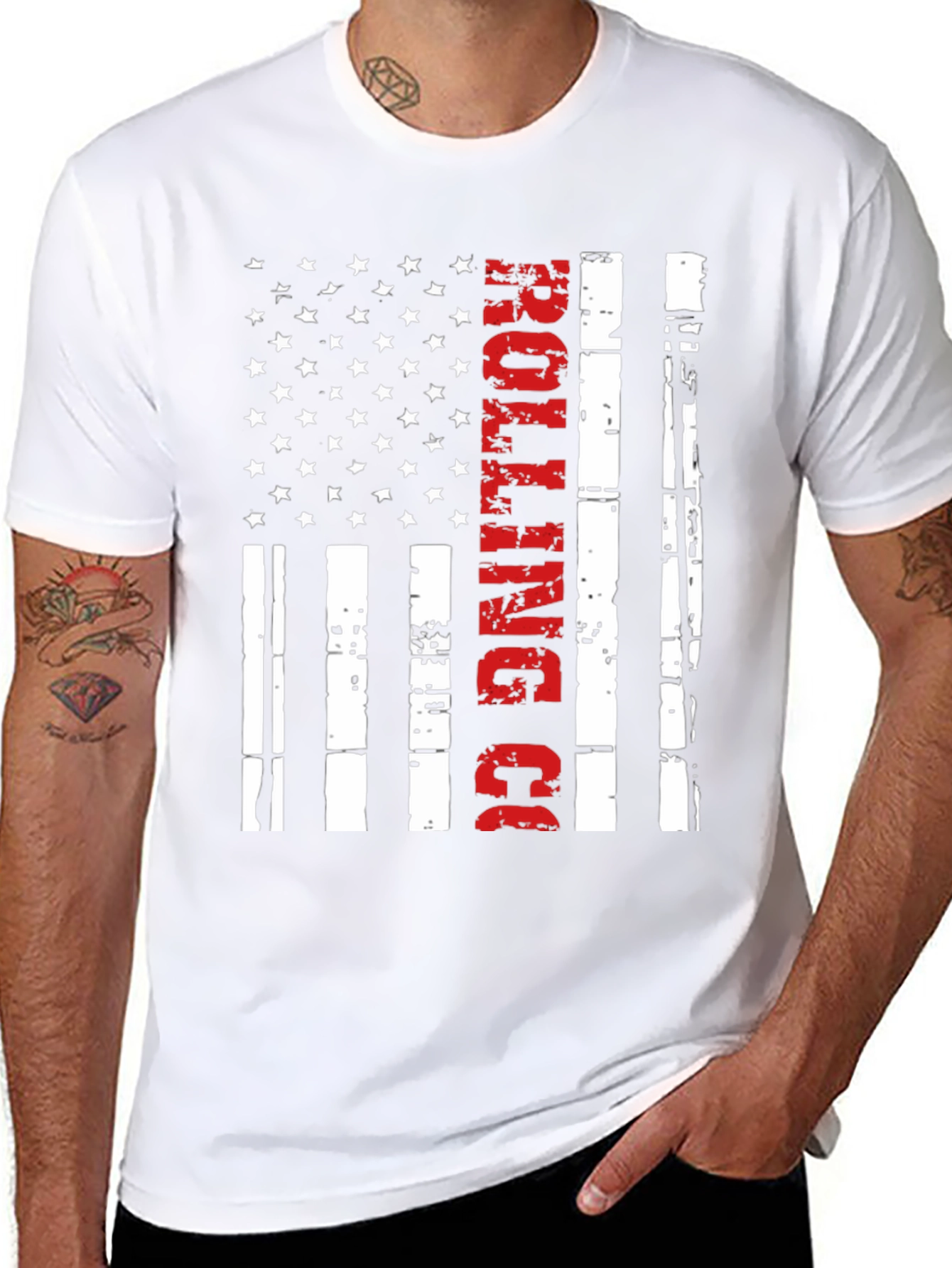 Rolling Co. American Flag T-Shirt
