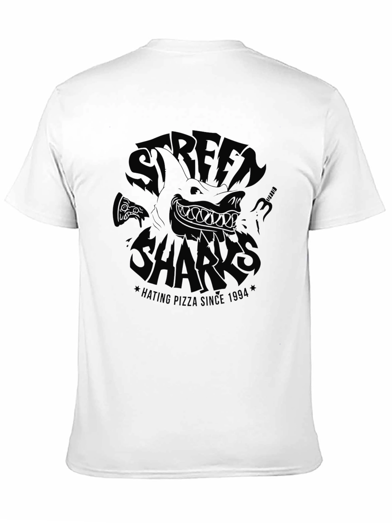 Street Sharks Hating Pizza Since 1994 T-Shirt