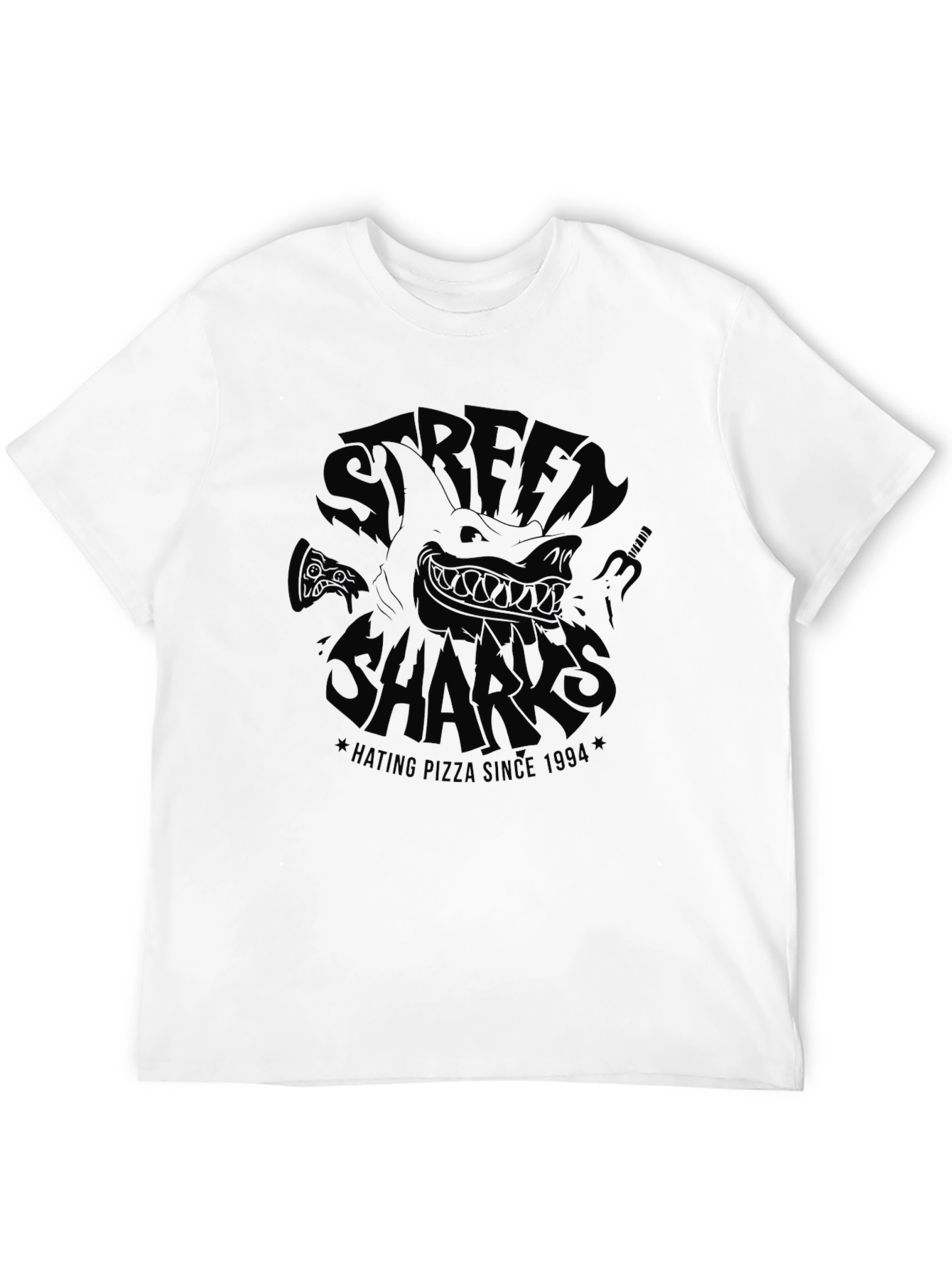 Street Sharks Hating Pizza Since 1994 T-Shirt