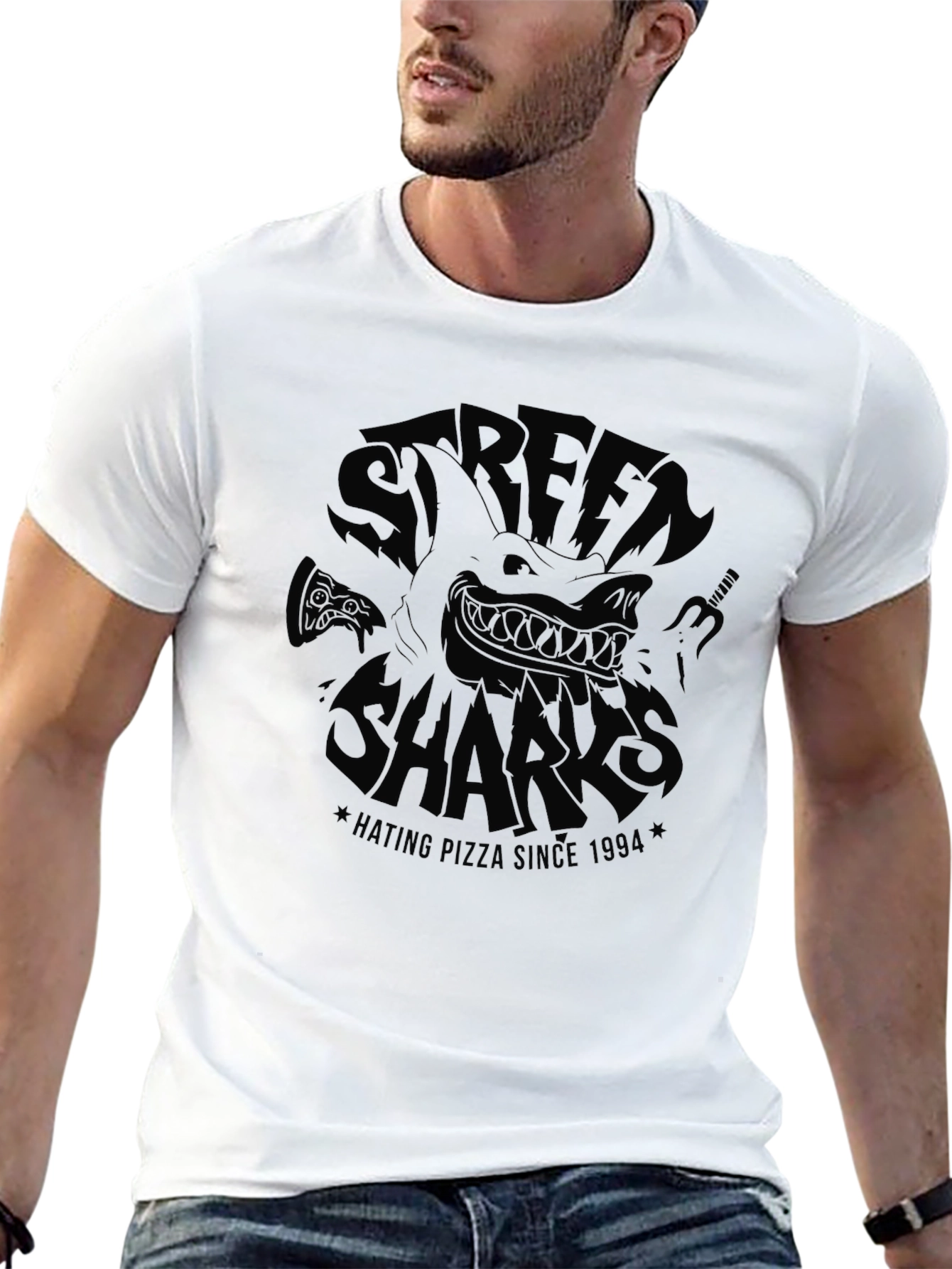 Street Sharks Hating Pizza Since 1994 T-Shirt