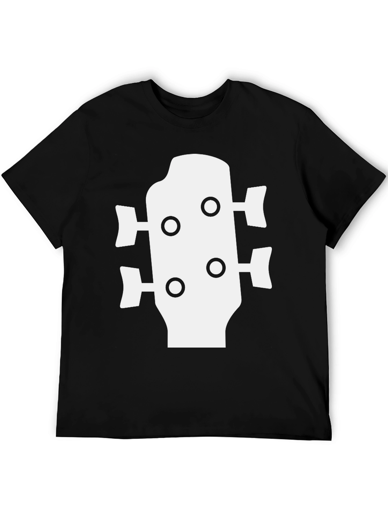 Bass Guitar Headstock T-Shirt - Music Lover Tee