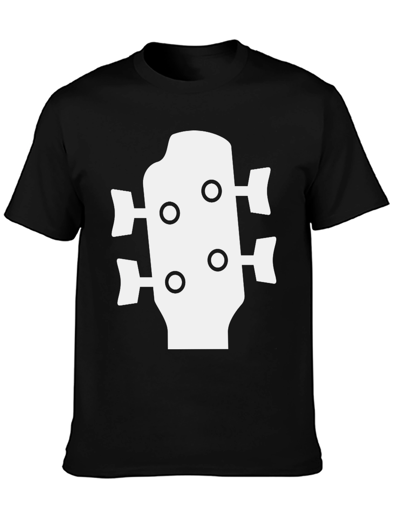 Bass Guitar Headstock T-Shirt - Music Lover Tee
