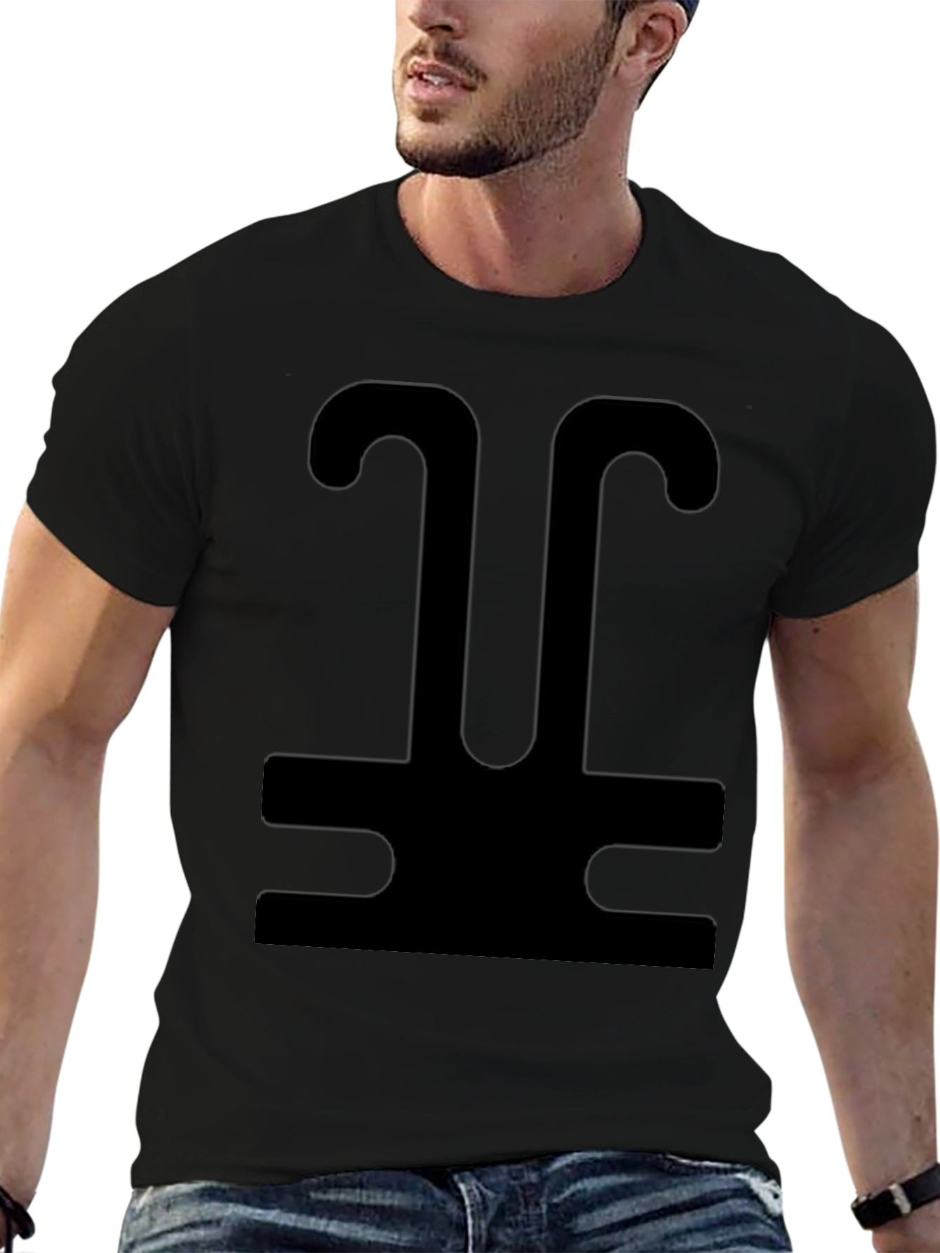 Abstract Symbol Black T-Shirt