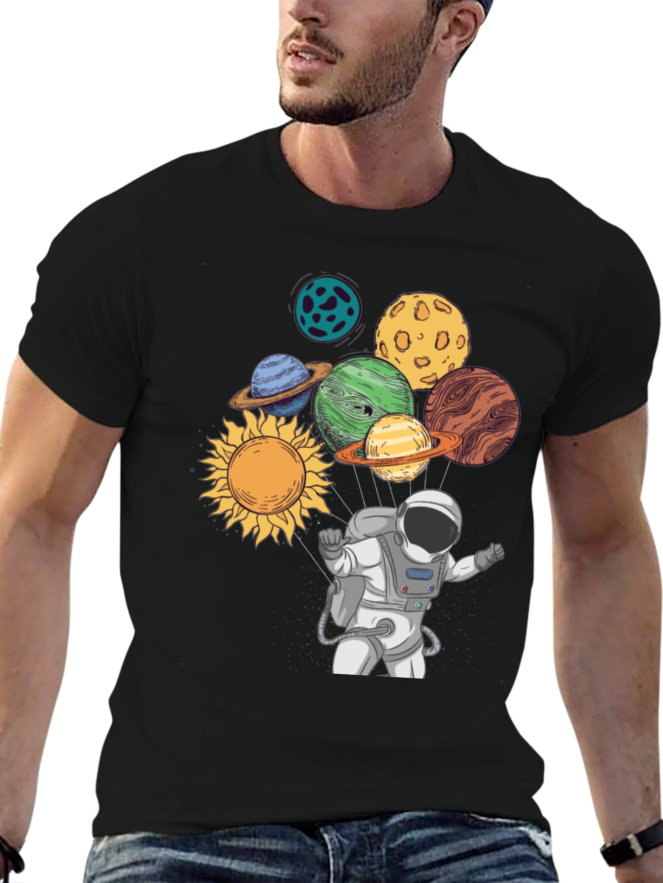 Astronaut & Planets Graphic Tee