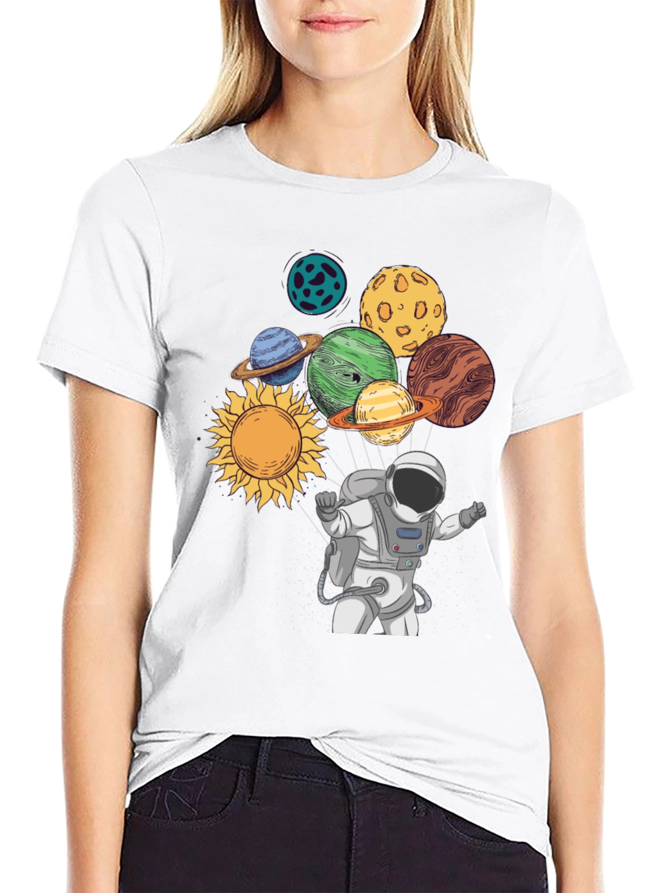 Astronaut & Planets Graphic Tee