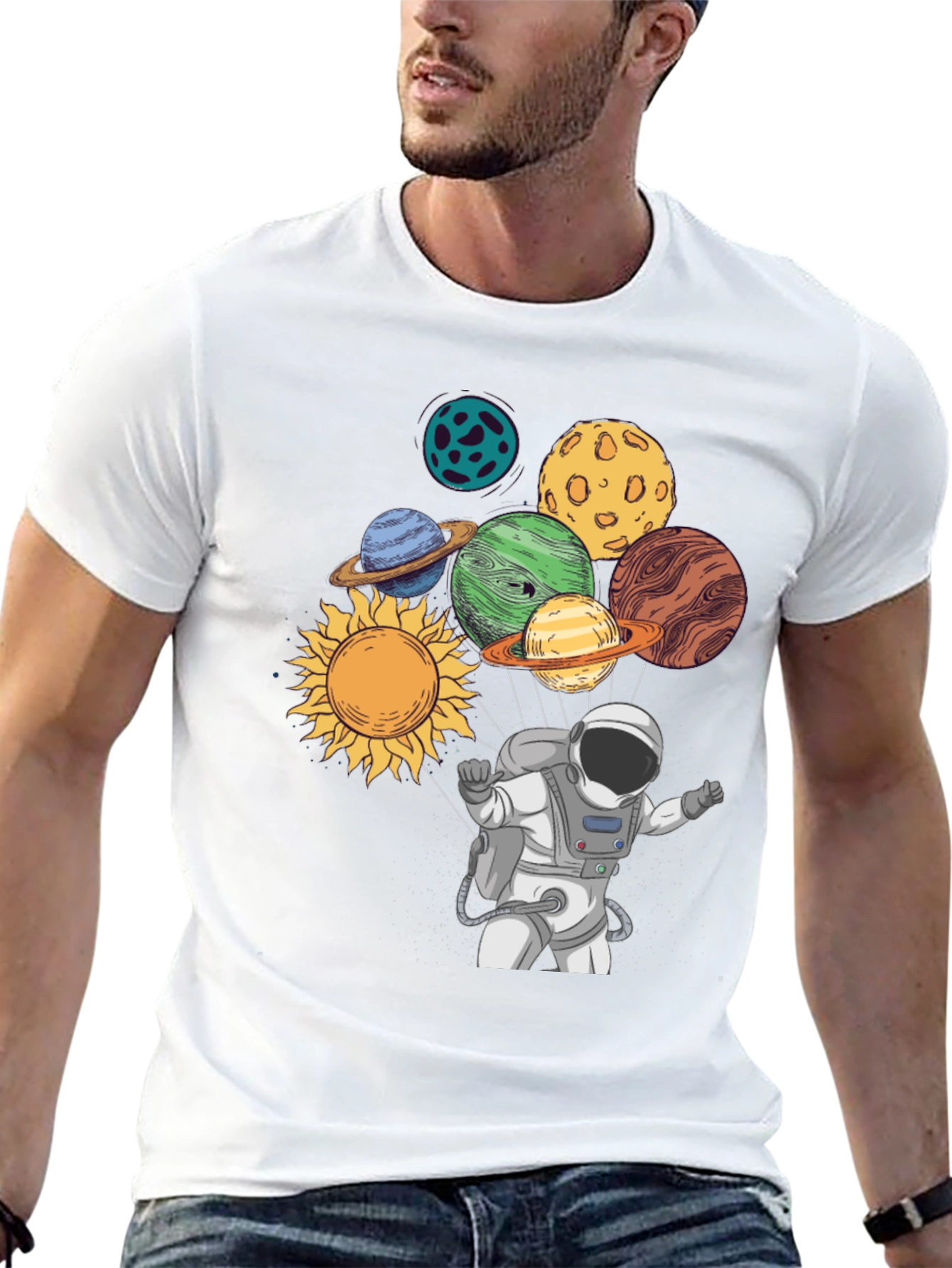 Astronaut & Planets Graphic Tee