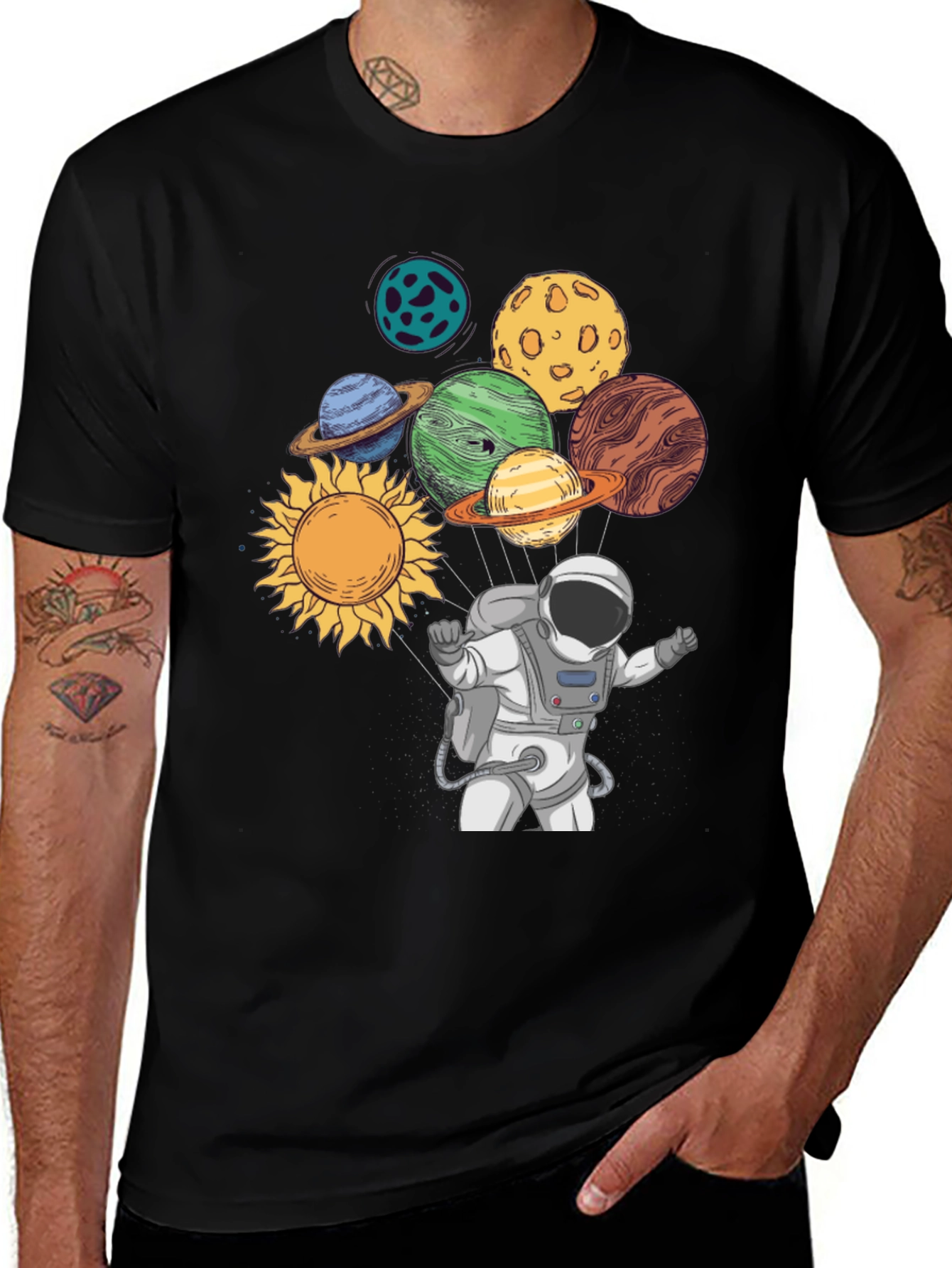 Astronaut & Planets Graphic Tee