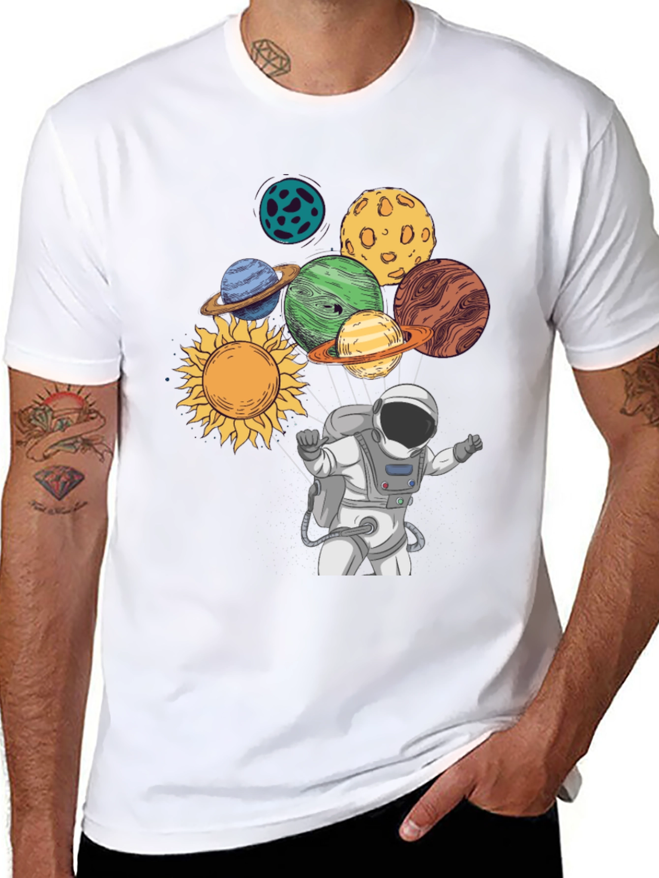 Astronaut & Planets Graphic Tee
