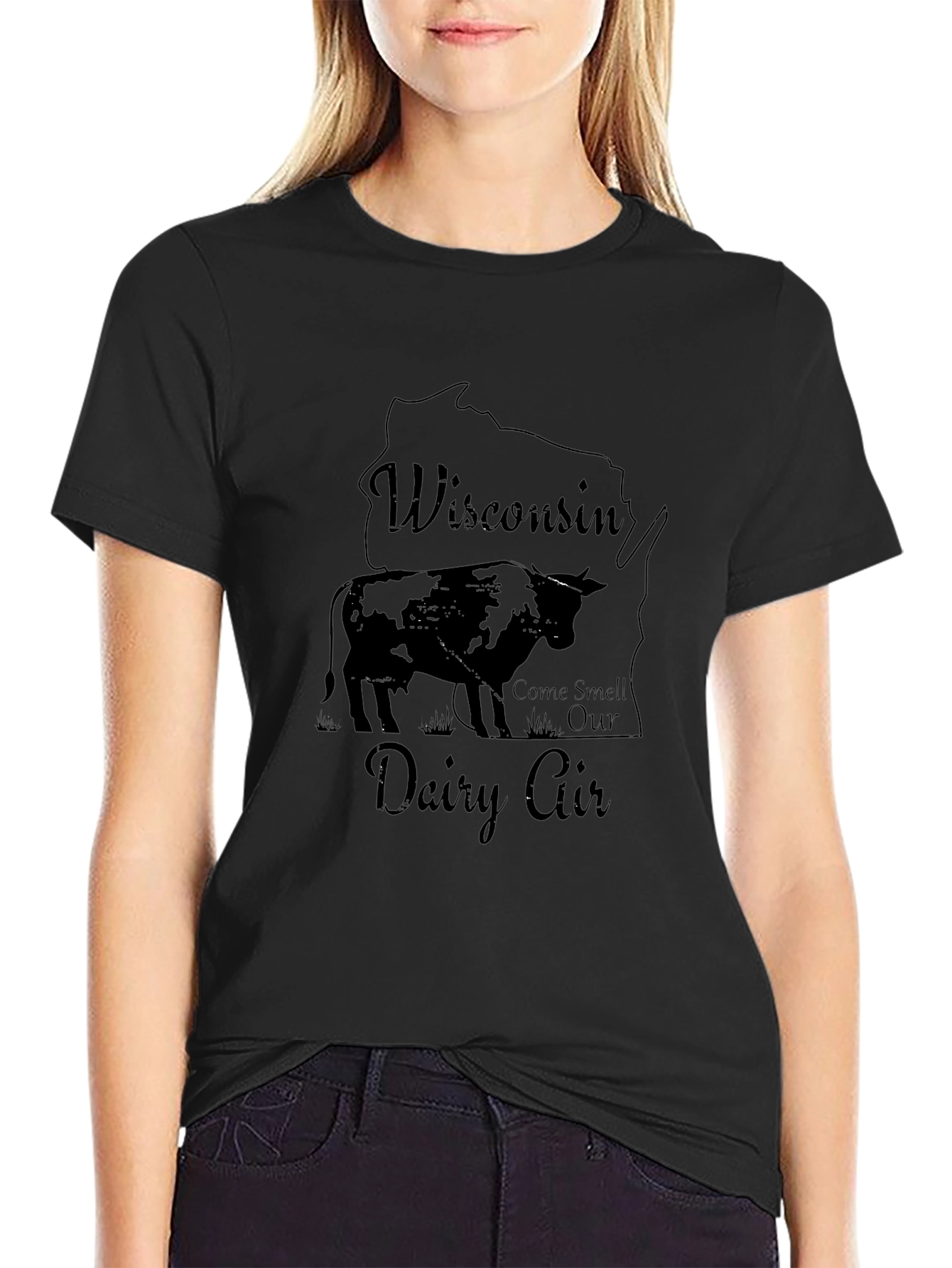 Wisconsin Dairy Air T-Shirt - Novelty Graphic Tee