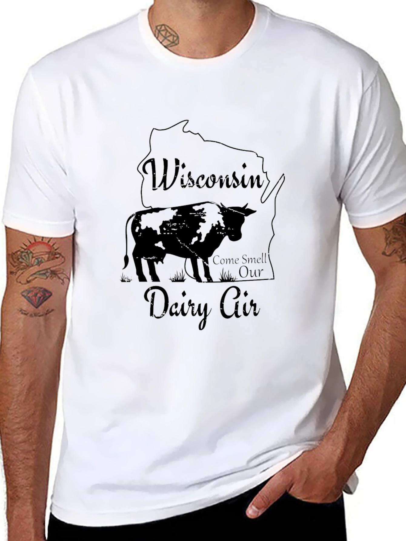 Wisconsin Dairy Air T-Shirt - Novelty Graphic Tee