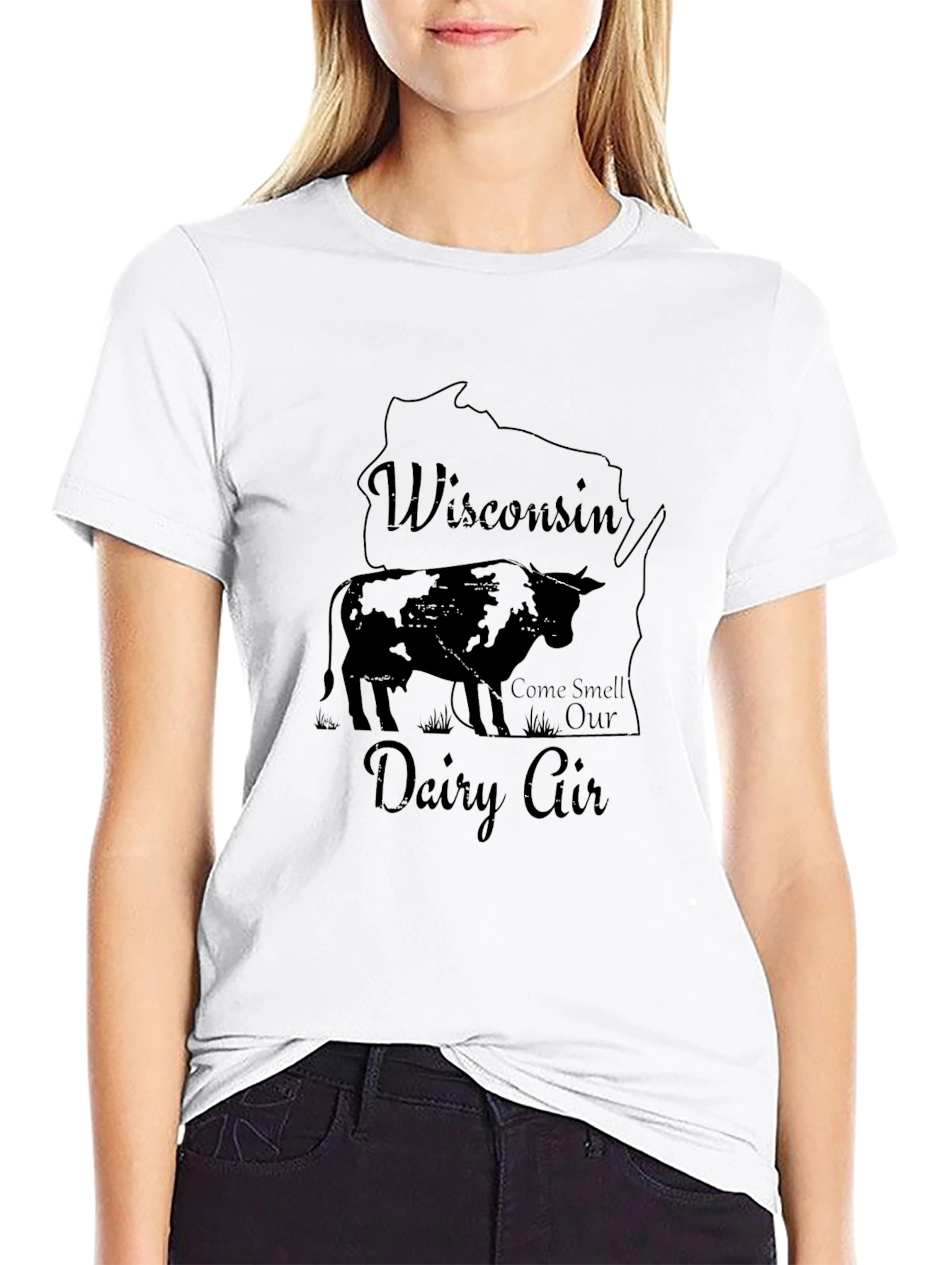 Wisconsin Dairy Air T-Shirt - Novelty Graphic Tee