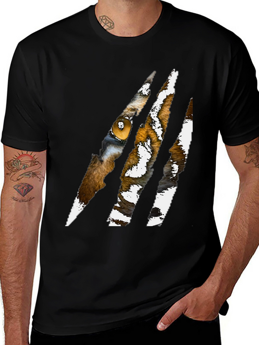 Tiger Eye Claw Mark Graphic T-Shirt