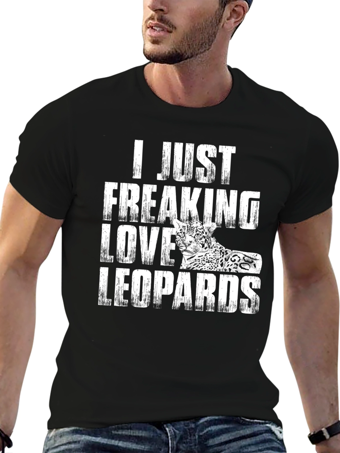 I Love Leopards Graphic T-Shirt