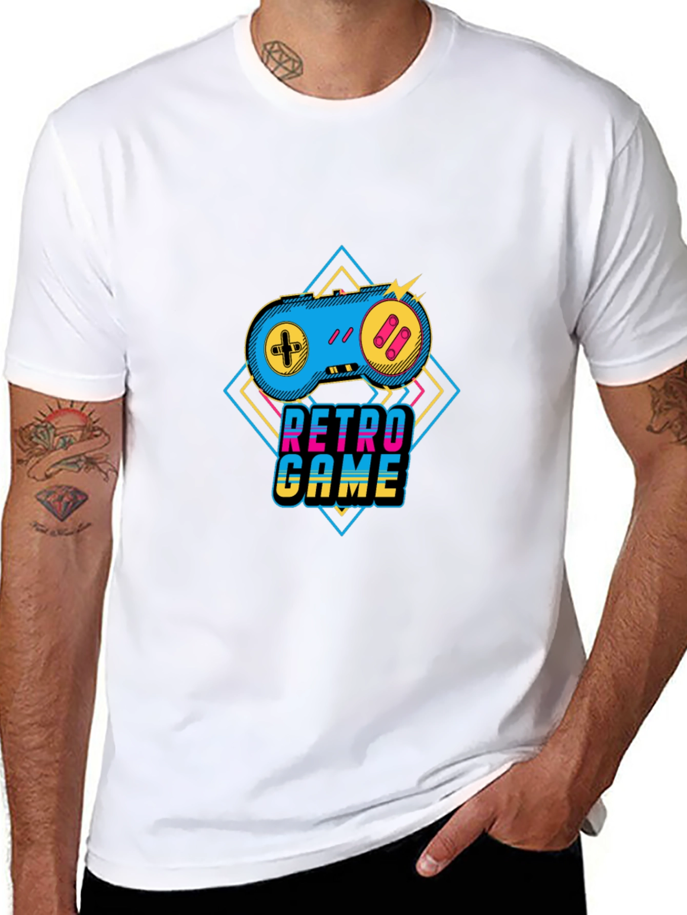 Retro Game Controller Graphic Tee - Gamer Style