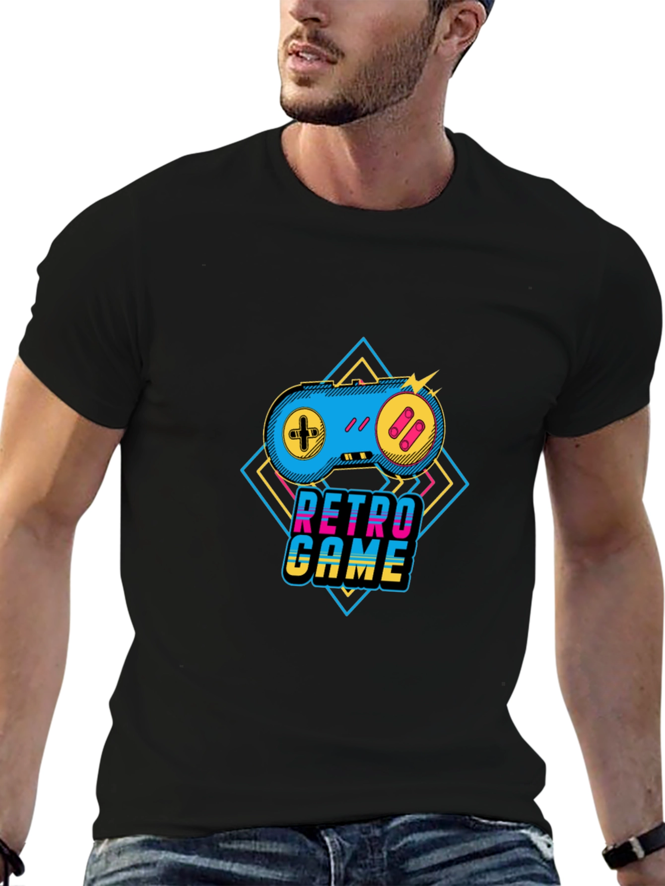Retro Game Controller Graphic Tee - Gamer Style