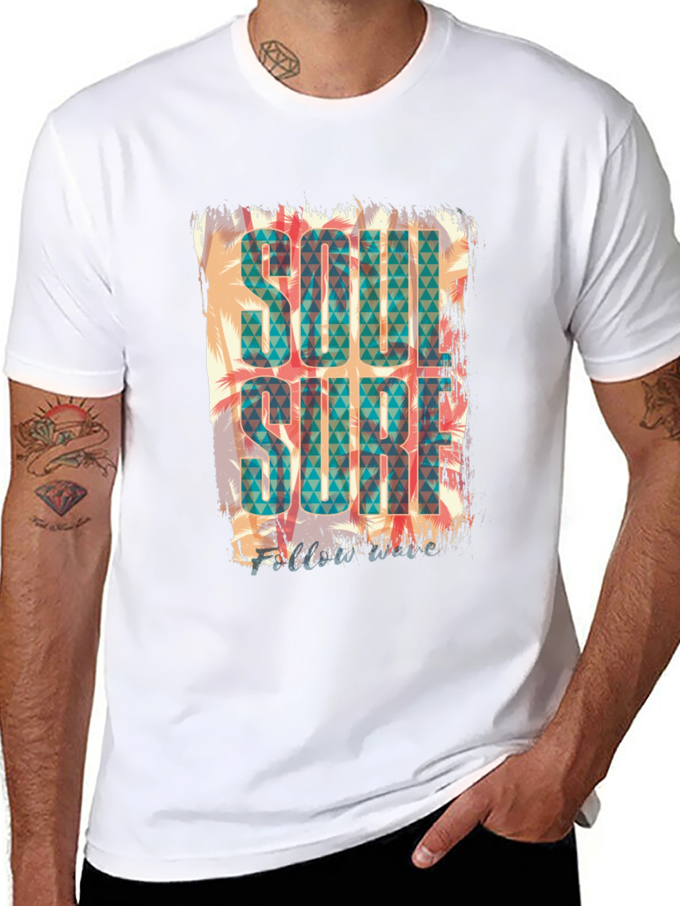 Soul Surf Graphic Tee - Tropical Summer Vibe