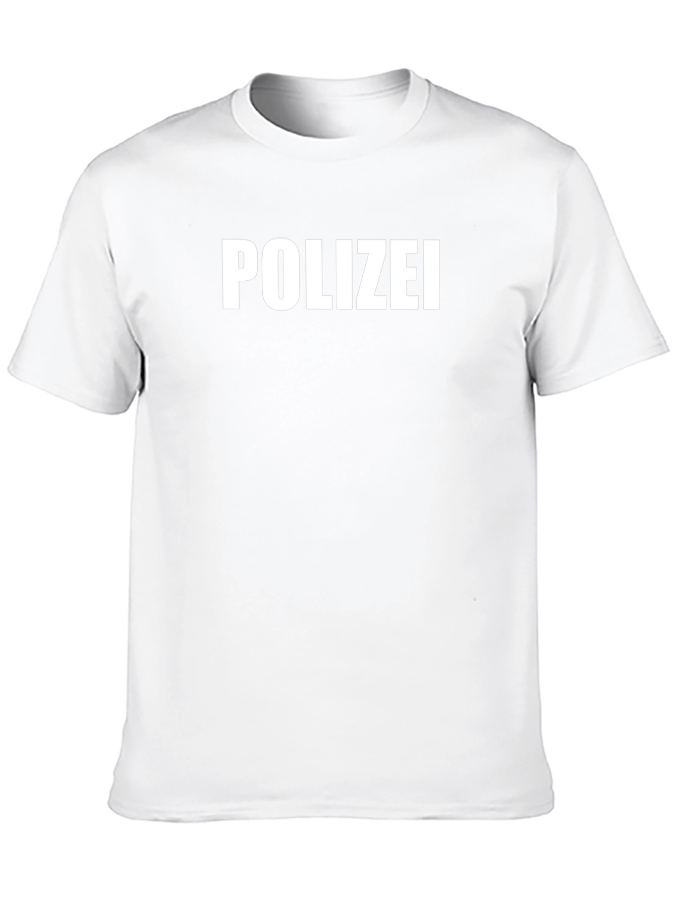 Polizei T-Shirt - Classic Black Crew Neck Tee
