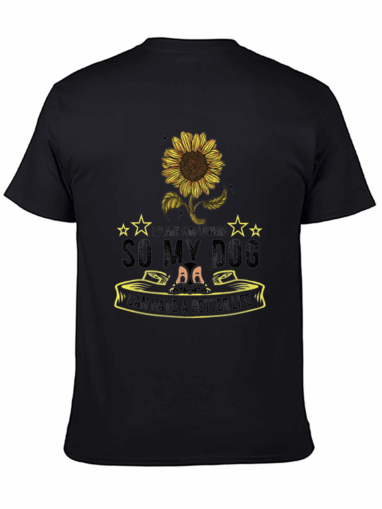 Sunflower Dog Lover T-Shirt