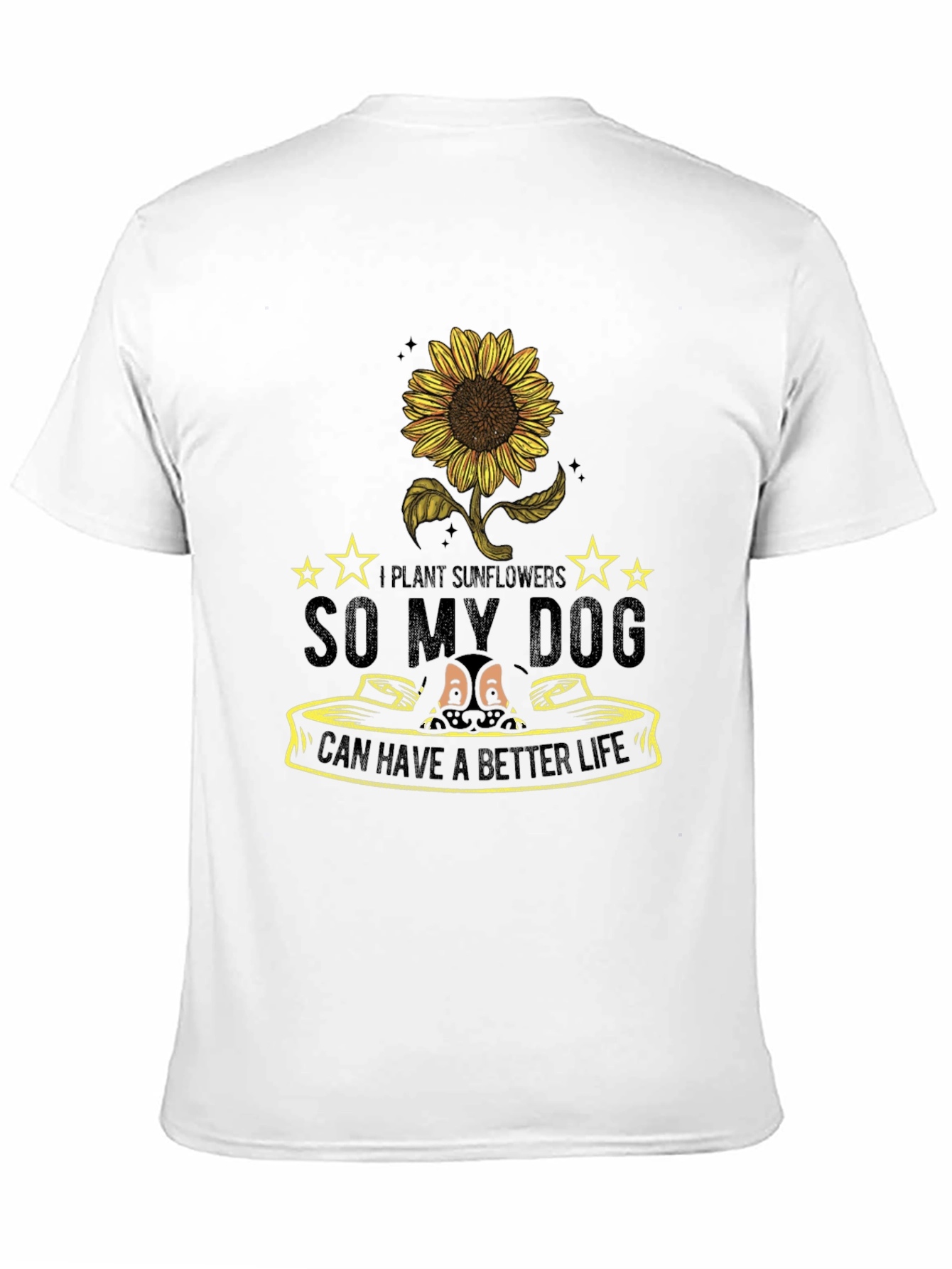 Sunflower Dog Lover T-Shirt