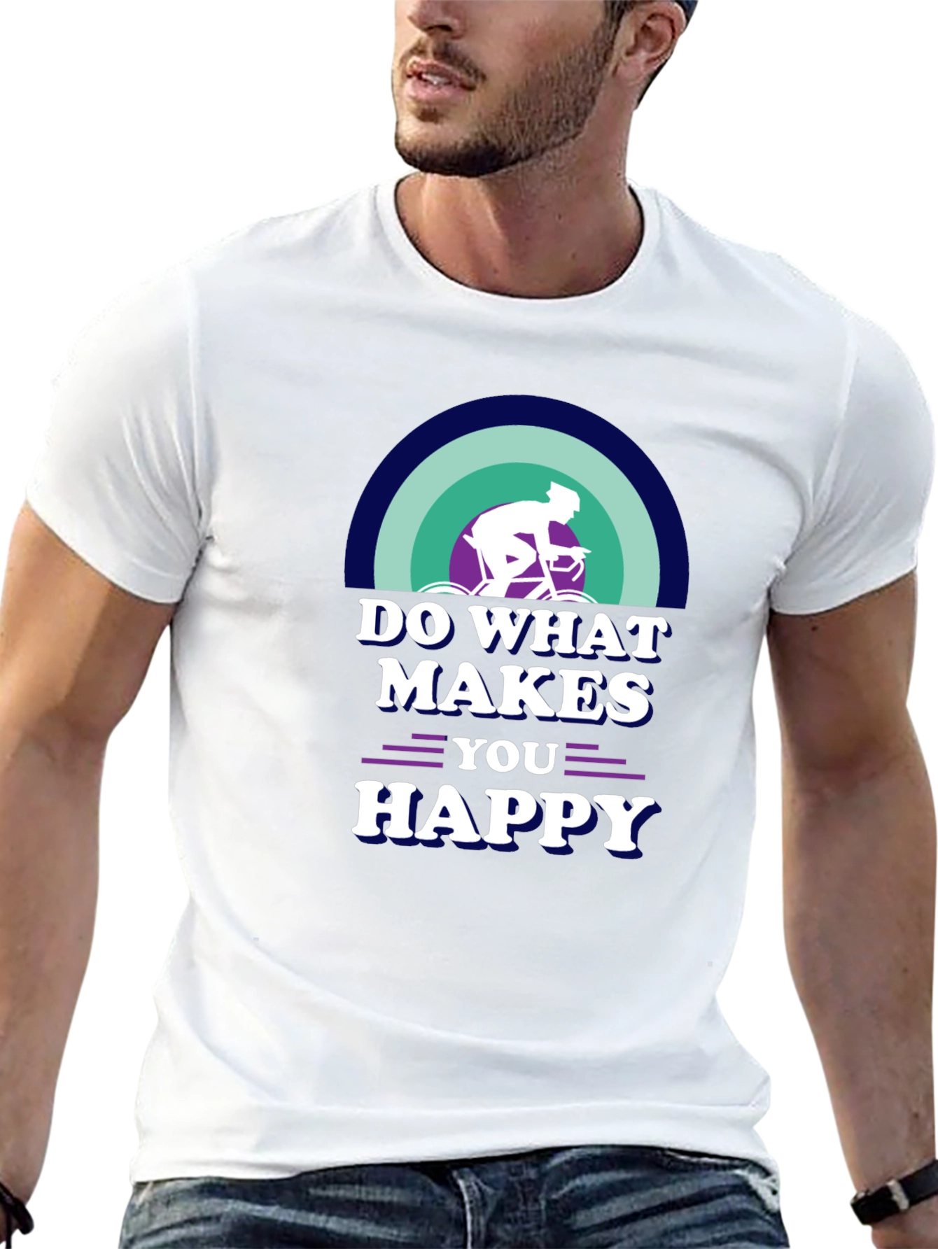Do What Makes You Happy Cycling Graphic Tee
