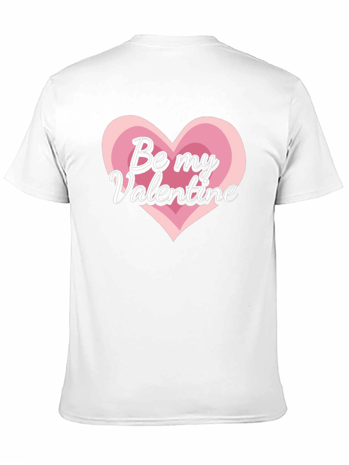 Be My Valentine Heart Graphic Tee - Black