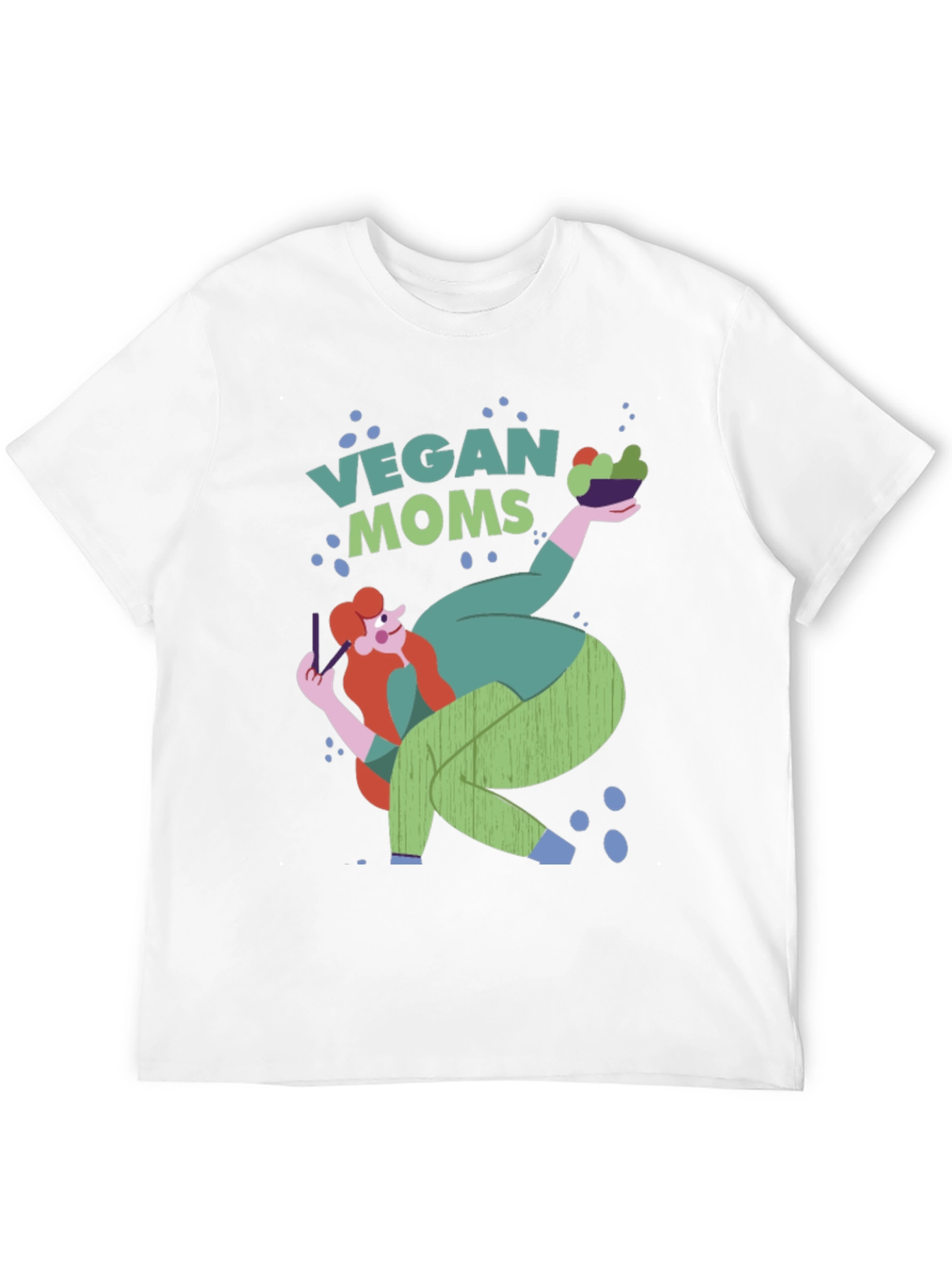 Vegan Moms Graphic T-Shirt Unique Design Tee