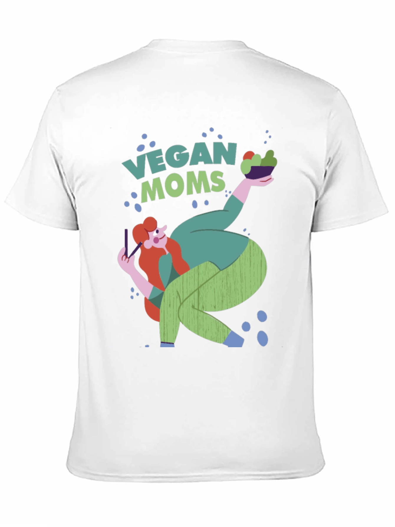 Vegan Moms Graphic T-Shirt Unique Design Tee