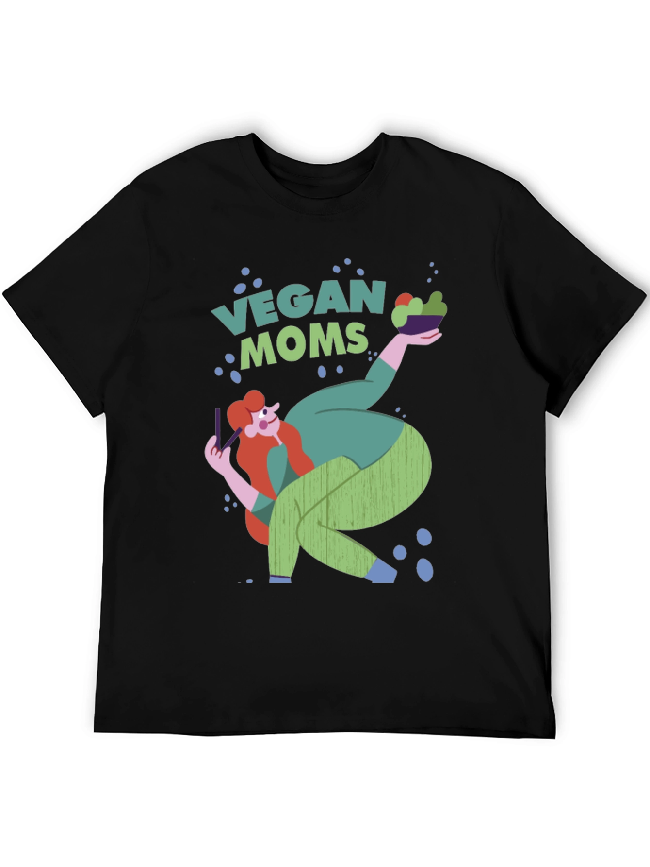Vegan Moms Graphic T-Shirt Unique Design Tee