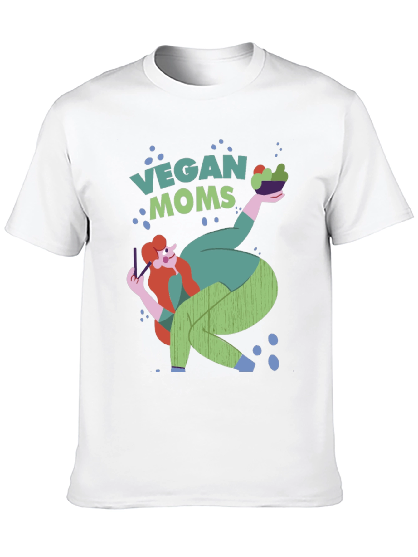 Vegan Moms Graphic T-Shirt Unique Design Tee