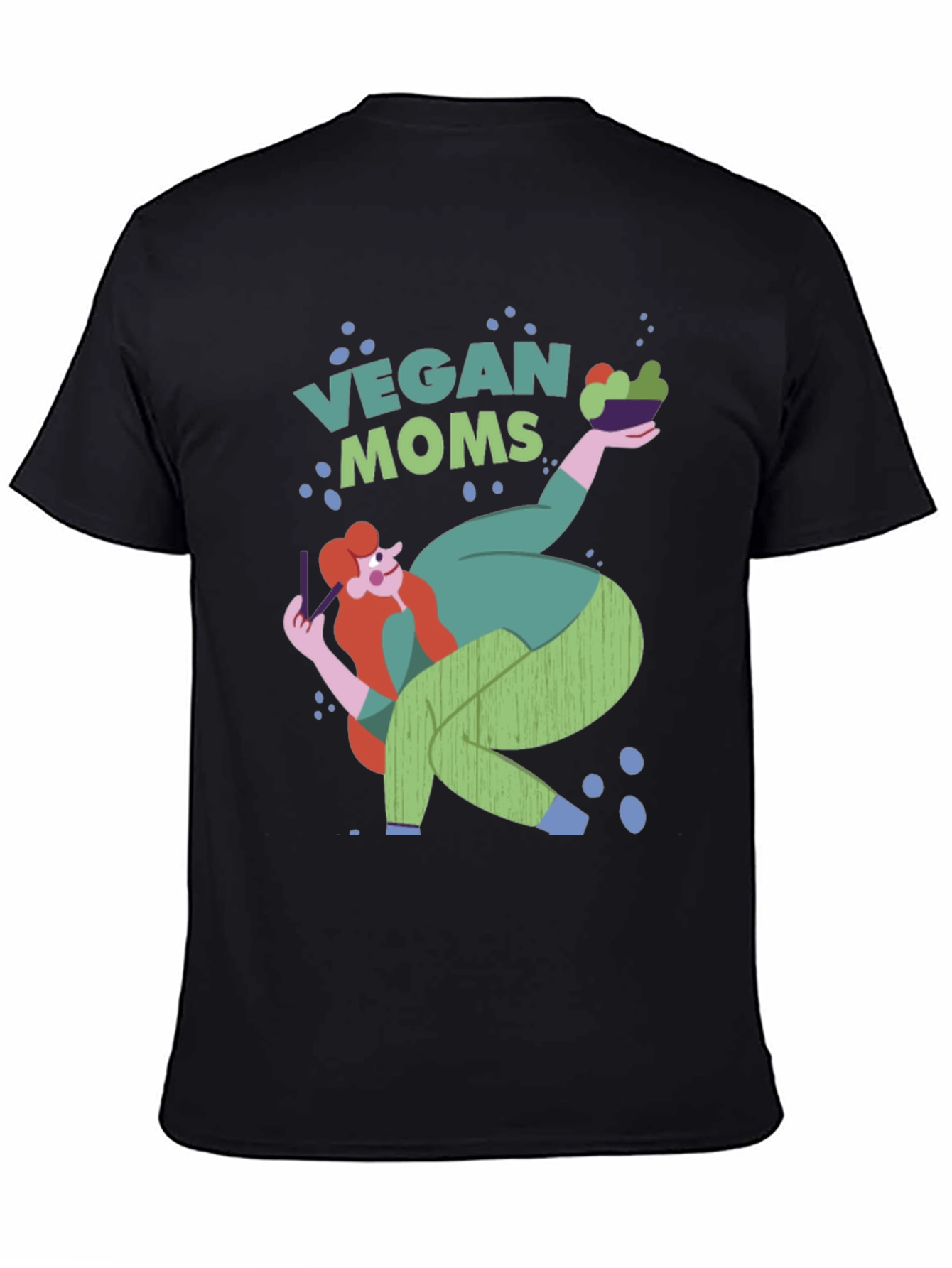 Vegan Moms Graphic T-Shirt Unique Design Tee