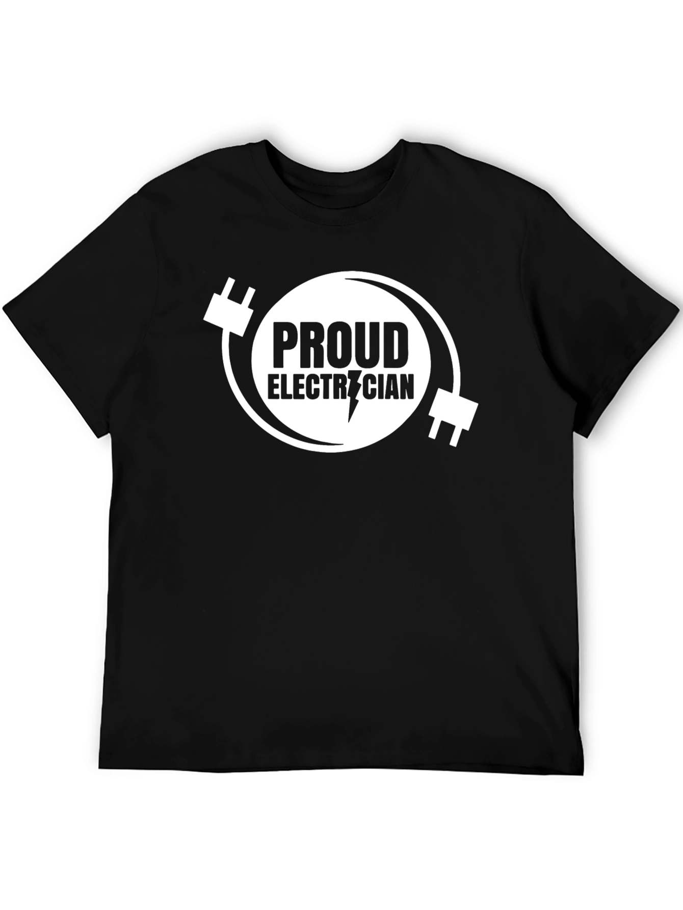 Proud Electrician T-Shirt - Black